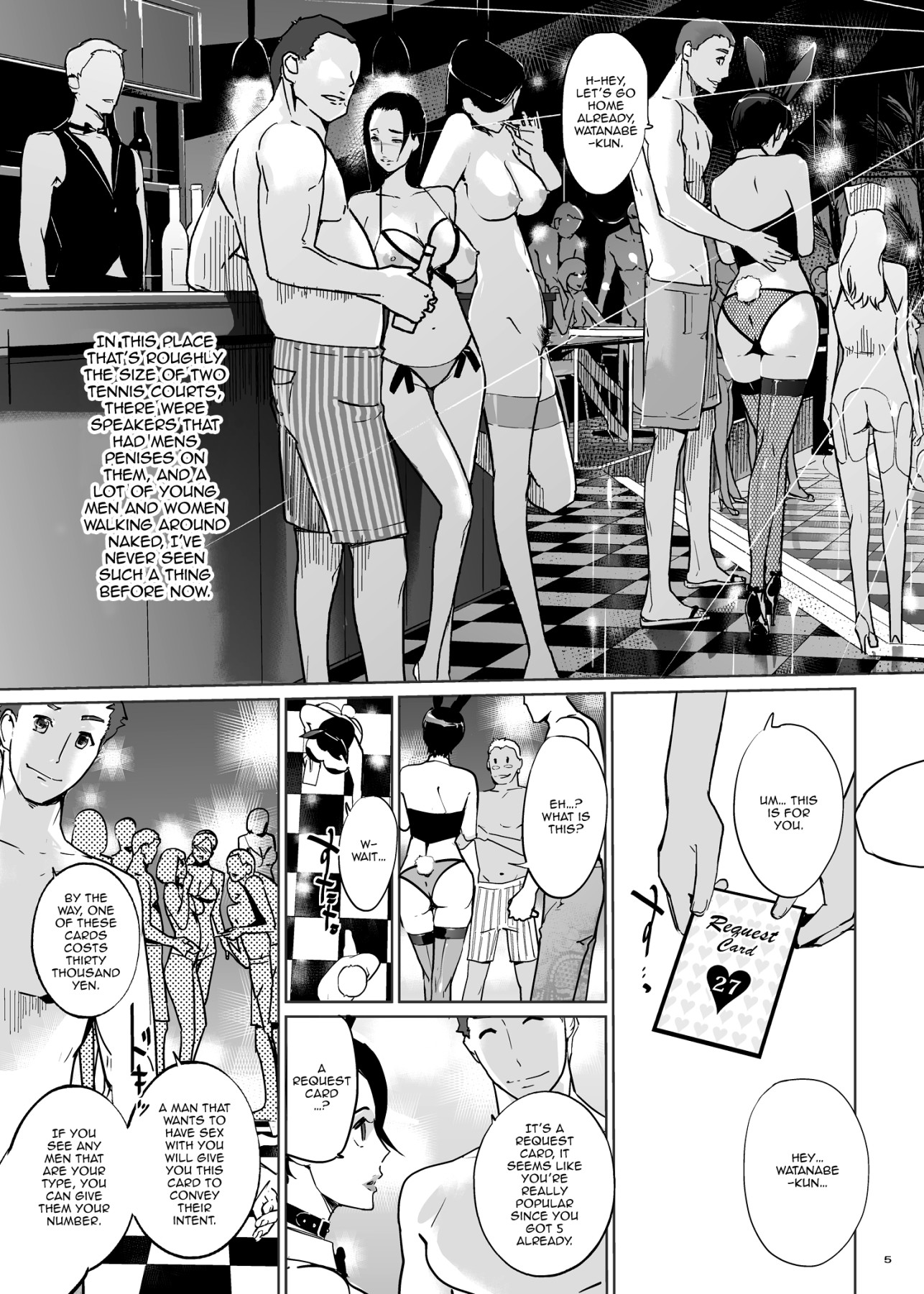 Hentai Manga Comic-NTR Midnight Pool Happening Bar Edition-Read-4